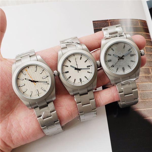 

new 40mm men watch swiss men's automatic mechanical watch fashion waterproof military business gift clock reloj, Slivery;brown