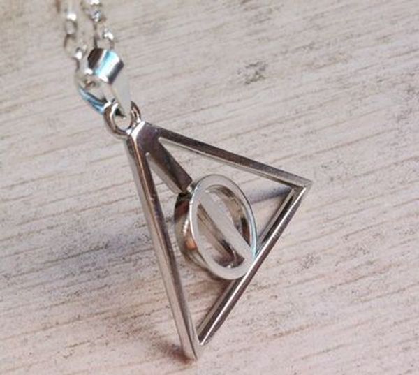 harry style jewelry stainless steel deathly hallows pendant necklace movie trendy jewelry long chain triangle necklace, Silver
harry style jewelry stainless steel deathly hallows pendant necklace movie trendy jewelry long chain triangle necklace, Silver