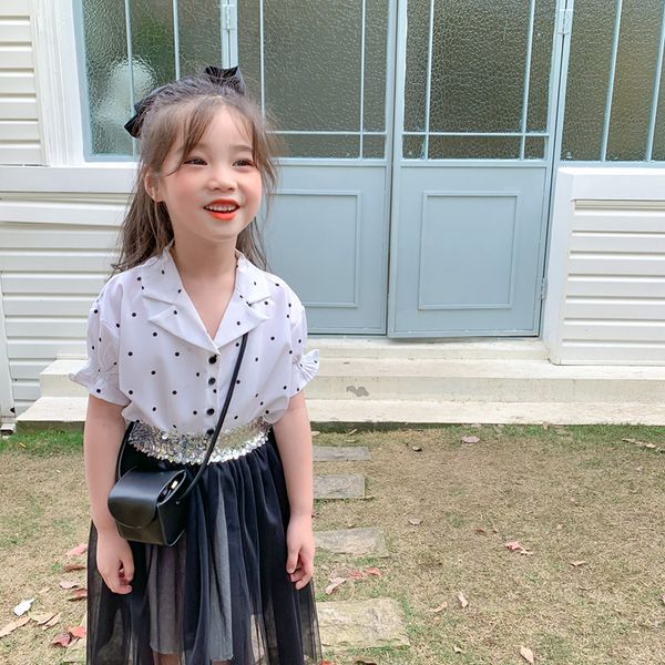 2020 summer new girls short sleeve dot small french toddler kids fashion white blouses baby lapel collar shirts, White;black
2020 summer new girls short sleeve dot small french toddler kids fashion white blouses baby lapel collar shirts, White;black