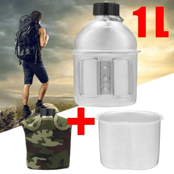 1l canteen field kettle camping outdoor army water bottle with nylon cover survival kettle tableware lunch box
1l canteen field kettle camping outdoor army water bottle with nylon cover survival kettle tableware lunch box