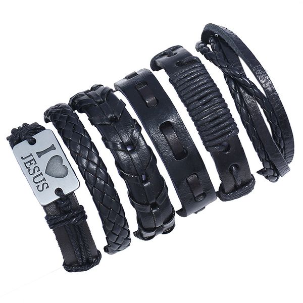 я люблю иисуса браслеты 6 шт. панк сердце плетеный многослойная натуральная кожа wrap браслет для женщин мужчин черный винтаж подвески diy ю, Golden;silver
я люблю иисуса браслеты 6 шт. панк сердце плетеный многослойная натуральная кожа wrap браслет для женщин мужчин черный винтаж подвески diy ю, Golden;silver