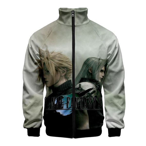final fantasy vii fashion casual hipster long sleeve zipper jacket casual jacket men's stand collar coat, Black;brown
final fantasy vii fashion casual hipster long sleeve zipper jacket casual jacket men's stand collar coat, Black;brown