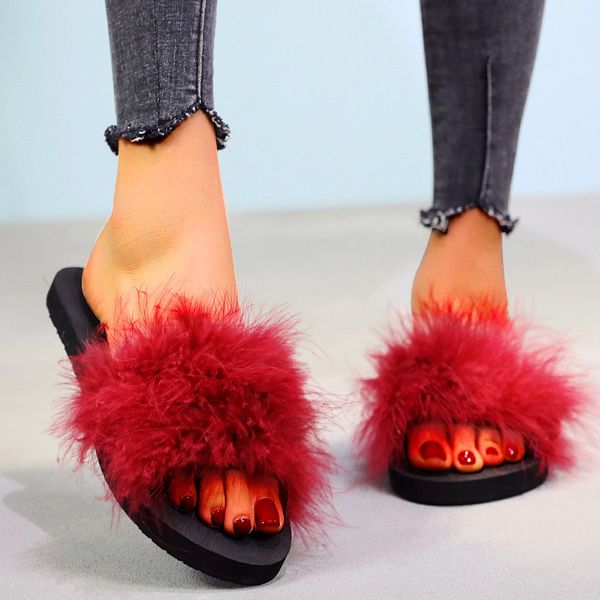 fashion beach low heel women slip-on open toe flat colorful slipper shoes summer plush leather slippers girl sandals#p3, Black
fashion beach low heel women slip-on open toe flat colorful slipper shoes summer plush leather slippers girl sandals#p3, Black