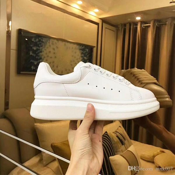 2019 luxury designer men casual shoes mens womens fashion sneakers womens mens trainers white leather platform shoes, Black
2019 luxury designer men casual shoes mens womens fashion sneakers womens mens trainers white leather platform shoes, Black
