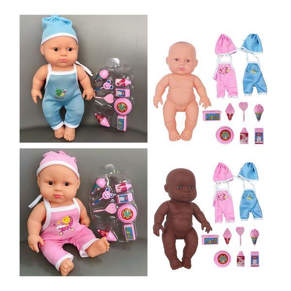 2 pieces reborn dolls handmade soft silicone babies realistic looking newborn toddler dolls, 2 skins tone
2 pieces reborn dolls handmade soft silicone babies realistic looking newborn toddler dolls, 2 skins tone