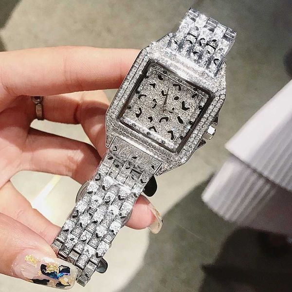 fashion square leopard point dial ladies watch stainless steel full diamond strap women's watch rhinestone quartz ladies watches, Slivery;brown
fashion square leopard point dial ladies watch stainless steel full diamond strap women's watch rhinestone quartz ladies watches, Slivery;brown
