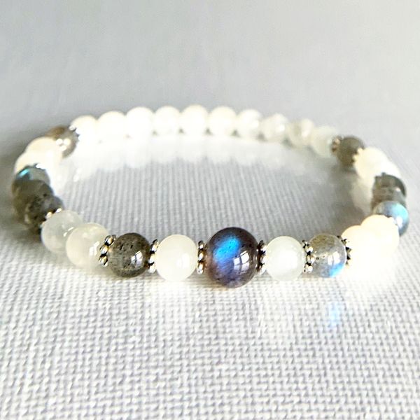 wholesale 6 mm a grade moonstone labradorite bracelet womens heart chakra healing mala bracelet dainty yoga mala, Golden;silver
wholesale 6 mm a grade moonstone labradorite bracelet womens heart chakra healing mala bracelet dainty yoga mala, Golden;silver
