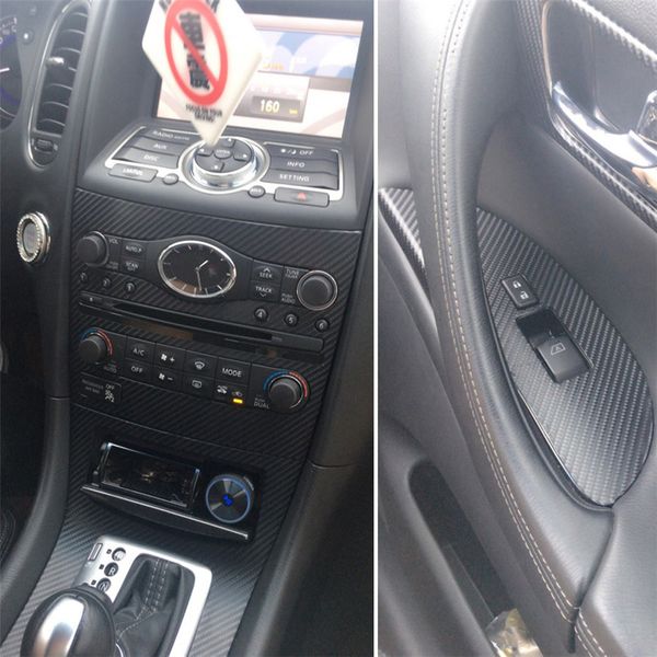 for infiniti qx50 ex25 ex35 interior central control panel door handle carbon fiber stickers decals car styling accessorie
for infiniti qx50 ex25 ex35 interior central control panel door handle carbon fiber stickers decals car styling accessorie