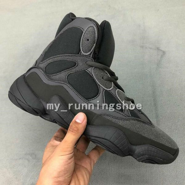 500 high slate designer kanye west high running shoes desert rat black women men sports outdoor designers sneakers, White;red
500 high slate designer kanye west high running shoes desert rat black women men sports outdoor designers sneakers, White;red