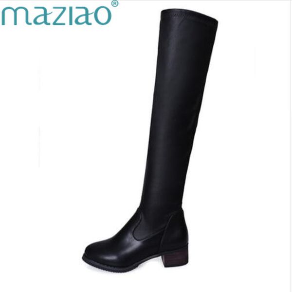maziaoplus size34-44 winter autumn women long boots fashion casual medium heels knee high boots stretch ladies's shoes, Black
maziaoplus size34-44 winter autumn women long boots fashion casual medium heels knee high boots stretch ladies's shoes, Black