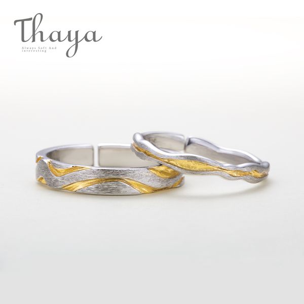 thaya classic 100% 925 sterling silver gully wave rings vibrant design jewelry for engagement lovers finger ring for women gift, Golden;silver
thaya classic 100% 925 sterling silver gully wave rings vibrant design jewelry for engagement lovers finger ring for women gift, Golden;silver