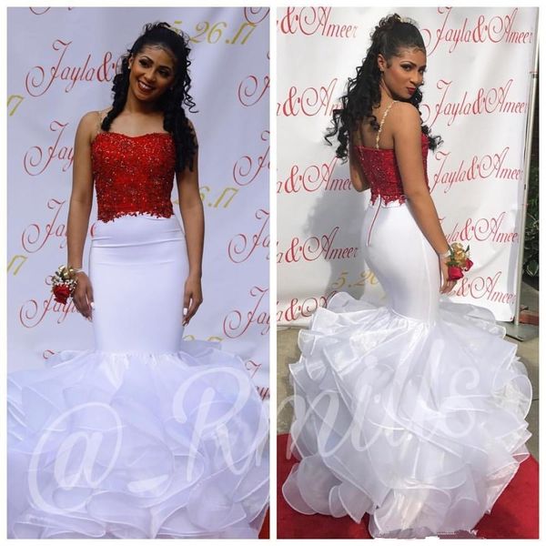 gold appliqued black girls african mermaid prom dresses long spaghetti straps tiered ruffle skirts long evening gowns vestidos de fiesta, Black;red
gold appliqued black girls african mermaid prom dresses long spaghetti straps tiered ruffle skirts long evening gowns vestidos de fiesta, Black;red