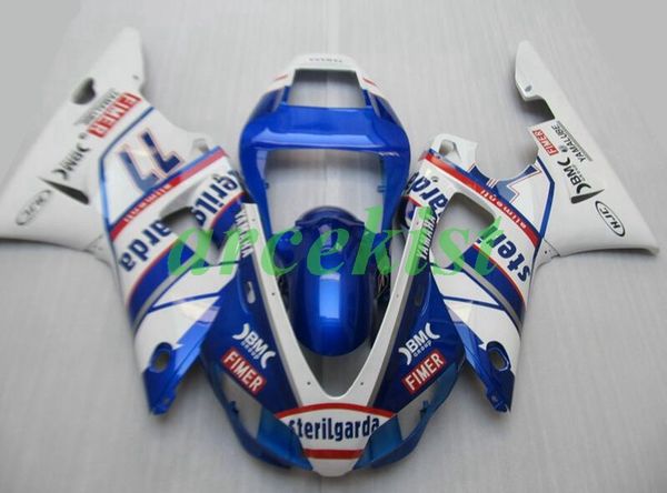 новый abs мотоцикл полный обтекатели комплект, пригодный для yamaha yzf-r1 r1 1998 1999 98 99 кузовостроение набор пользовательских синий бе
новый abs мотоцикл полный обтекатели комплект, пригодный для yamaha yzf-r1 r1 1998 1999 98 99 кузовостроение набор пользовательских синий бе