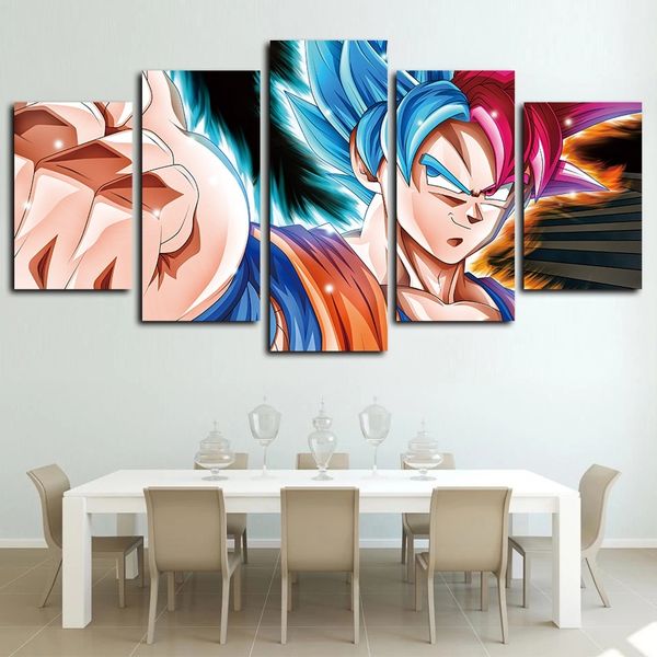 5 panels cartoon anime dragon ball z goku paintings hd prints super saiyan poster canvas wall art pictures living room decor
5 panels cartoon anime dragon ball z goku paintings hd prints super saiyan poster canvas wall art pictures living room decor