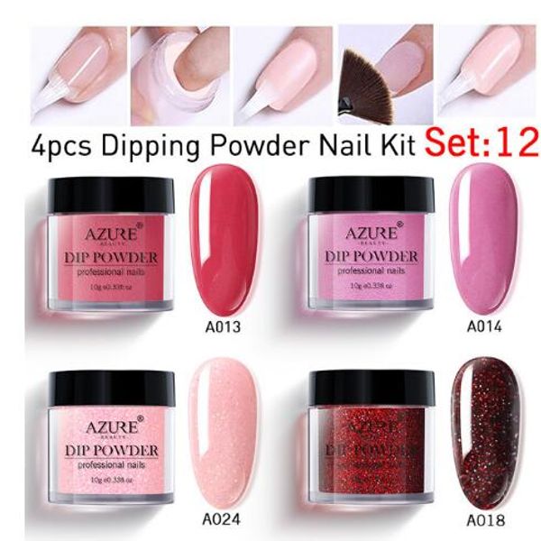 Azure Beauty 4Pcs/Lot Blue Color Nail Dipping Powder Kits Sparkly Gradient Color Dip Powder Nail Set Glitter
Azure Beauty 4Pcs/Lot Blue Color Nail Dipping Powder Kits Sparkly Gradient Color Dip Powder Nail Set Glitter