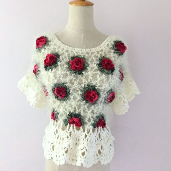 handmade crochet sweaters women 2019 vintage ethnic mohair hollow out rose floral butterfly sleeve pullover white black 2052
handmade crochet sweaters women 2019 vintage ethnic mohair hollow out rose floral butterfly sleeve pullover white black 2052