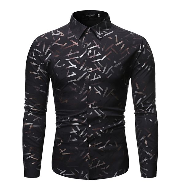 new social formal shirt men geometric long sleeve shirt business slim office male cotton mens dress shirts plus-size, White;black
new social formal shirt men geometric long sleeve shirt business slim office male cotton mens dress shirts plus-size, White;black