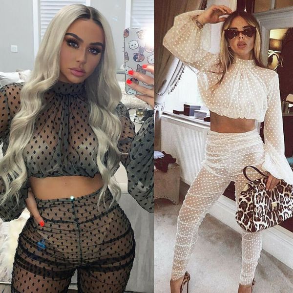 2pcs women sheer long sleeves bodycon club mesh casual jumpsuit playsuit 2 piece set beach outfits uk, White
2pcs women sheer long sleeves bodycon club mesh casual jumpsuit playsuit 2 piece set beach outfits uk, White