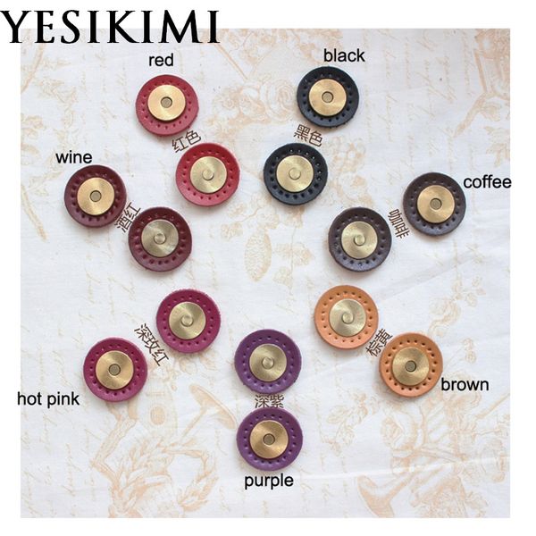 10pcs/lot real leather+bronze metal 3*3cm round magnetic snap fasteners clasps buttons for handbag craft sewing, Black
10pcs/lot real leather+bronze metal 3*3cm round magnetic snap fasteners clasps buttons for handbag craft sewing, Black