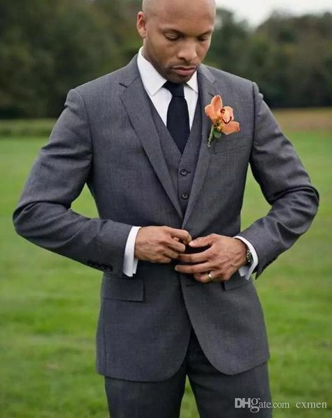 smart casual dark gray wedding men suits for wedding 2018 groomsmen tuxedos slim fit man prom business suits (jacket+pants+vest), Black;gray
smart casual dark gray wedding men suits for wedding 2018 groomsmen tuxedos slim fit man prom business suits (jacket+pants+vest), Black;gray