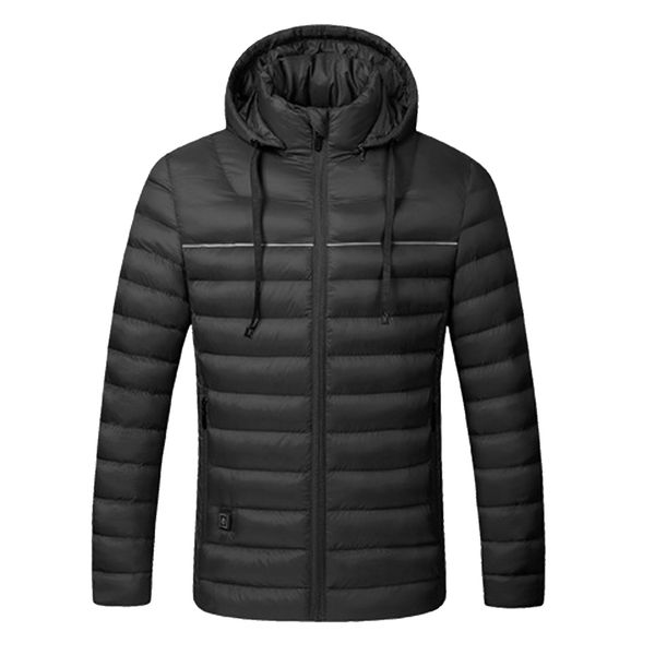 men autumn winter outdoor sports with hood washable flexible travel electric windproof infrared heating warm usb heated jacket, Blue;black
men autumn winter outdoor sports with hood washable flexible travel electric windproof infrared heating warm usb heated jacket, Blue;black