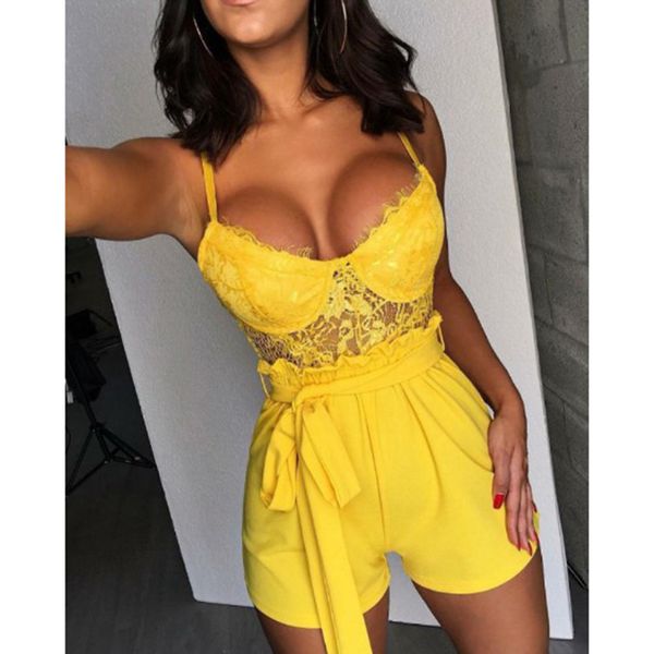 slim strap lace jumpsuits for women 2019 low cut sashes jumpsuit summer club bodysuit beach overalls for woman, Black;white
slim strap lace jumpsuits for women 2019 low cut sashes jumpsuit summer club bodysuit beach overalls for woman, Black;white