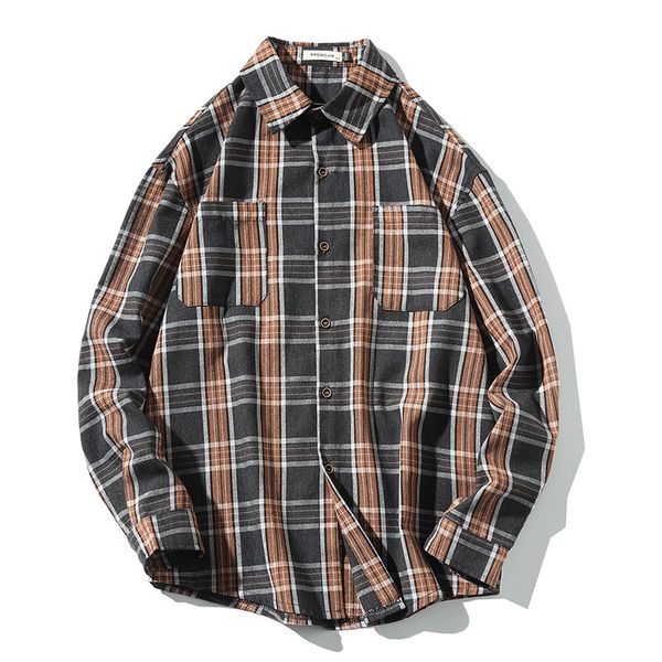 new arrival spring shirt men casual loose plaid long sleeve blusa masculina plus size -5xl japanese streetwear shirt male, White;black
new arrival spring shirt men casual loose plaid long sleeve blusa masculina plus size -5xl japanese streetwear shirt male, White;black