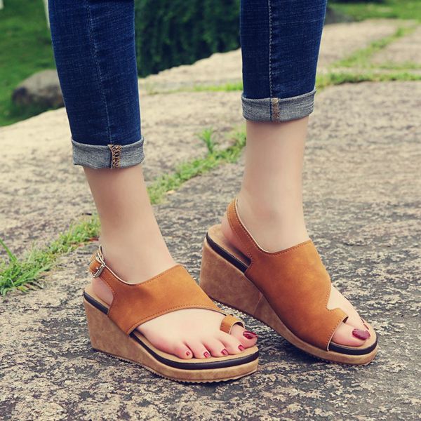 sarairis 2020 big size 43 dropship buckle strap shoes woman sandals wedge heels platform summer sandals women, Black
sarairis 2020 big size 43 dropship buckle strap shoes woman sandals wedge heels platform summer sandals women, Black