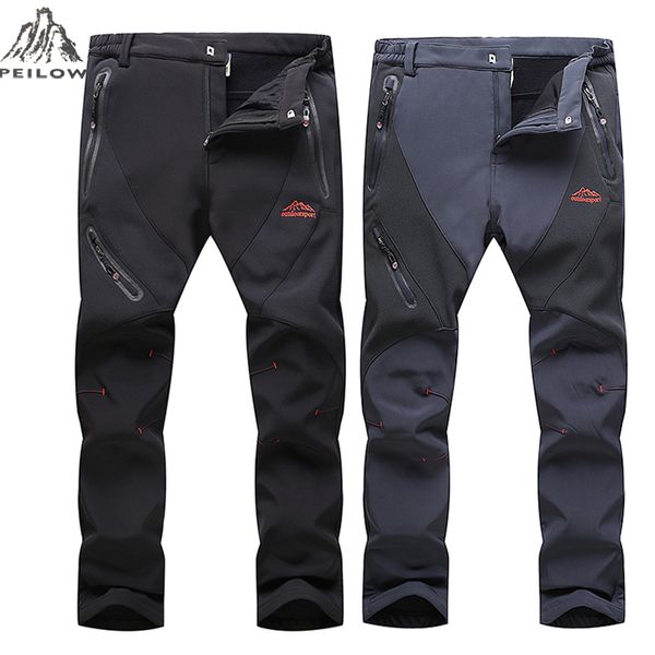 peilow autumn winter outwear soft shell men windproof waterproof pants fleece warm stitching men 's work trousers size ~5xl, Black
peilow autumn winter outwear soft shell men windproof waterproof pants fleece warm stitching men 's work trousers size ~5xl, Black