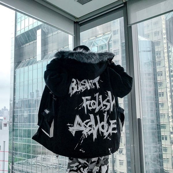 winter couple tide brand cotton jacket graffiti carved fur collar heavy cotton clothing men's coat thick coat tide long parkas, Tan;black
winter couple tide brand cotton jacket graffiti carved fur collar heavy cotton clothing men's coat thick coat tide long parkas, Tan;black