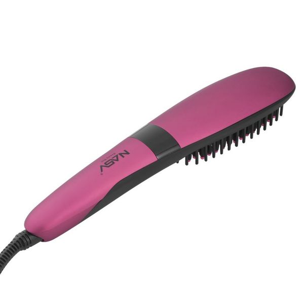 hair straightener ceramic brush with fast heat up ptc heating adjustable temperature brush anti-scald 360 swivel cord pink, Black
hair straightener ceramic brush with fast heat up ptc heating adjustable temperature brush anti-scald 360 swivel cord pink, Black