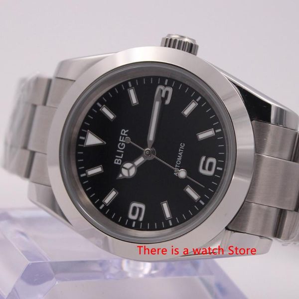 bliger 40mm automatic mechanical mens watch luminous waterproof sapphire glass stainless steel case men's watch, Slivery;brown
bliger 40mm automatic mechanical mens watch luminous waterproof sapphire glass stainless steel case men's watch, Slivery;brown