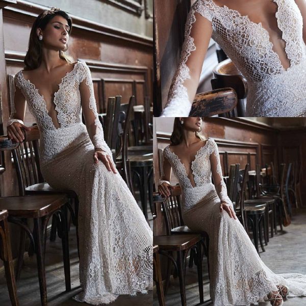luxury mermaid maisonsignore wedding dresses jewel neck long sleeve tulle applique crystal wedding gown sweep train custom robe de mariée, White
luxury mermaid maisonsignore wedding dresses jewel neck long sleeve tulle applique crystal wedding gown sweep train custom robe de mariée, White