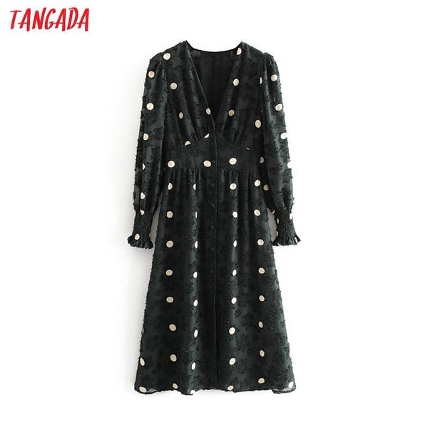 tangada women elegant embroidery dots new year party dress v neck long sleeve strethy waist lady elegant midi vestidos 3h194, Black;gray
tangada women elegant embroidery dots new year party dress v neck long sleeve strethy waist lady elegant midi vestidos 3h194, Black;gray
