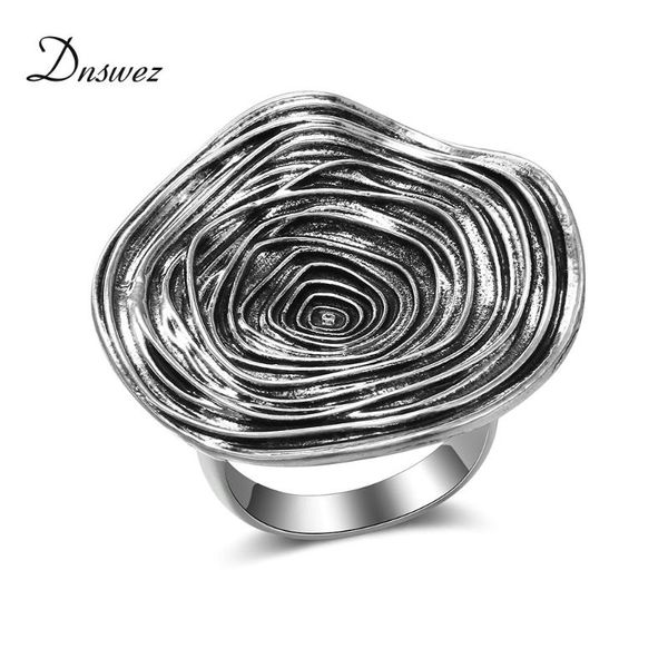 dnswez large round ring for women retro silver color circle stripe decoration rings fashion jewelry bijouterie gift r2027
dnswez large round ring for women retro silver color circle stripe decoration rings fashion jewelry bijouterie gift r2027