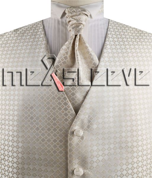 dress waistcoat/ wedding man's ivory check vest 4pcs (waistcoat+ascot tie+cufflinks+handkerchief, Black;white
dress waistcoat/ wedding man's ivory check vest 4pcs (waistcoat+ascot tie+cufflinks+handkerchief, Black;white