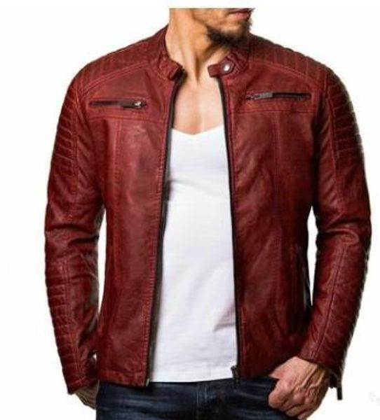 fit designer zipper up cool jacket hombres 5xl mens pu leather motorbike jackets slim, Black;brown
fit designer zipper up cool jacket hombres 5xl mens pu leather motorbike jackets slim, Black;brown