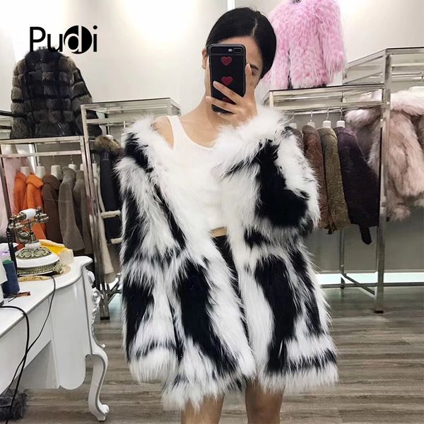 pudi knitted real raccoon fur coat/ jacket /overcoat women warm genuine fur coats long style 170910, Black
pudi knitted real raccoon fur coat/ jacket /overcoat women warm genuine fur coats long style 170910, Black
