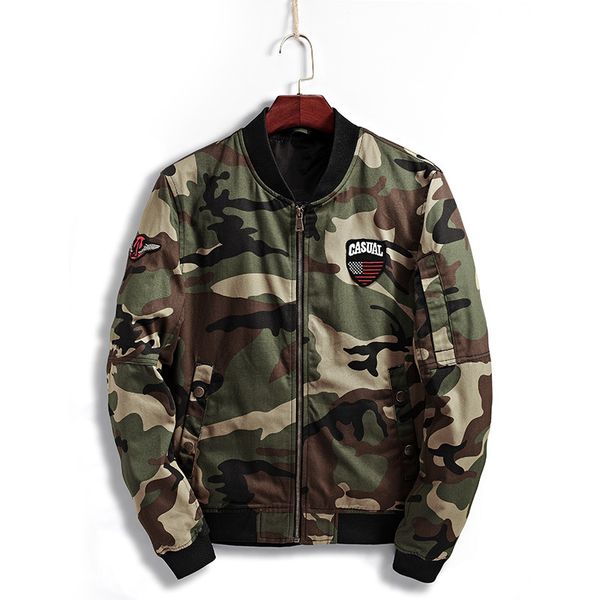 new 2019 men spring cotton slim jacket coat army pilot jacket men's air force tactical outerwear m-xxxl camouflage army green, Black;brown
new 2019 men spring cotton slim jacket coat army pilot jacket men's air force tactical outerwear m-xxxl camouflage army green, Black;brown