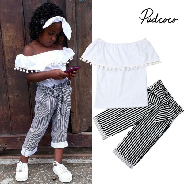 2019 Children Clothing Suits For Girls Clothes Kids Toddler Enfant Fille Infantis Outfits Tassel Decor Tops+Striped Pant
2019 Children Clothing Suits For Girls Clothes Kids Toddler Enfant Fille Infantis Outfits Tassel Decor Tops+Striped Pant