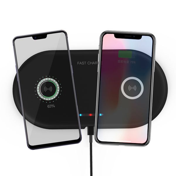 2 in 1 dual qi wireless charger base fast charging pad quick charge for iphone 8 10 x samsung galaxy s9 s8 s7 edge note8 note9
2 in 1 dual qi wireless charger base fast charging pad quick charge for iphone 8 10 x samsung galaxy s9 s8 s7 edge note8 note9