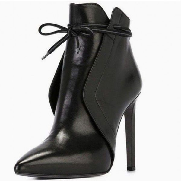 35-41 women snow boot for winter shoes pointed toe thin high heels casual leather shoes short boots botas mujer invierno 2019, Black
35-41 women snow boot for winter shoes pointed toe thin high heels casual leather shoes short boots botas mujer invierno 2019, Black