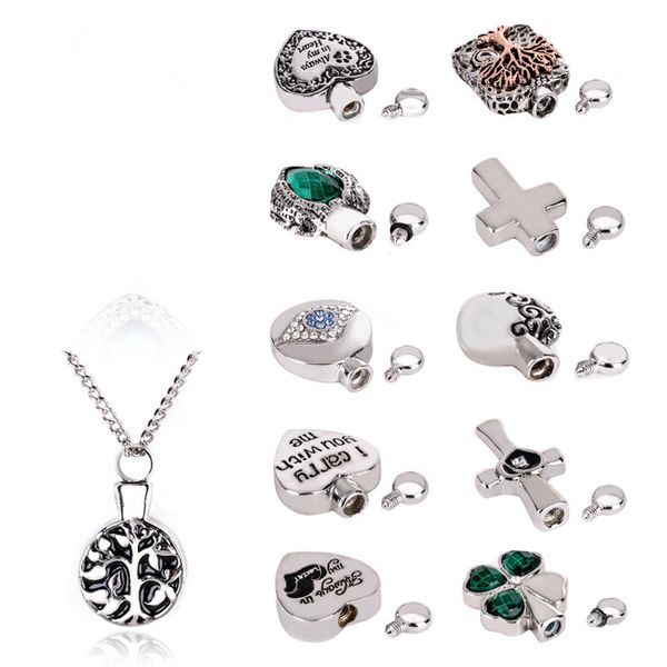 Fashion jewelry silver plated crystal Heart Cross pendant Cremation ash necklace Memorial gift for women Men
Fashion jewelry silver plated crystal Heart Cross pendant Cremation ash necklace Memorial gift for women Men