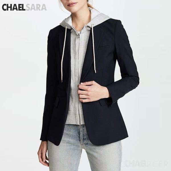 2019 new fashion designer blazer jacket women's zip removable hooded double breasted black red casual blazer, White;black
2019 new fashion designer blazer jacket women's zip removable hooded double breasted black red casual blazer, White;black
