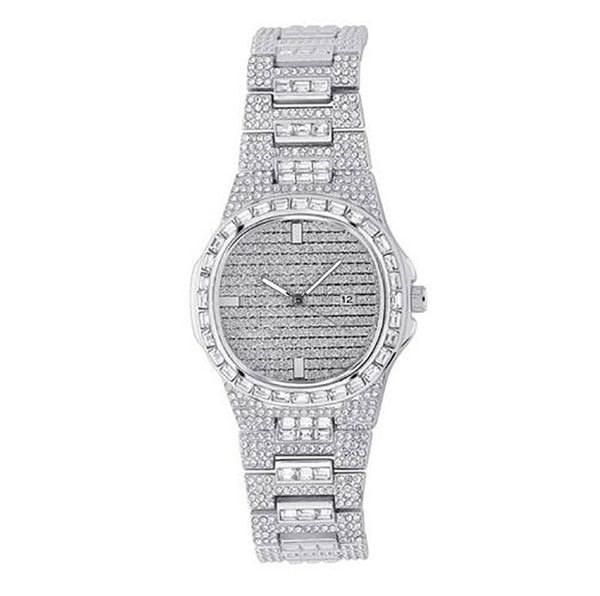 iced out watch gold diamond watch for men women square quartz waterproof wristwatch singer rapper accessory, Slivery;brown
iced out watch gold diamond watch for men women square quartz waterproof wristwatch singer rapper accessory, Slivery;brown