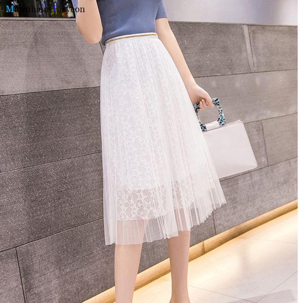 summer skirts womens elastic high waist embroidery mesh tulle skirt 2020 new fashion women midi long pleated skirt, Black
summer skirts womens elastic high waist embroidery mesh tulle skirt 2020 new fashion women midi long pleated skirt, Black