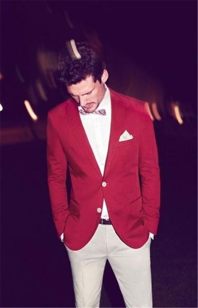casual red and white man suit slim fit groom tuxedos 2 piece mens wedding prom party suits bridegroom groomsman wear jacket+pant, White;black
casual red and white man suit slim fit groom tuxedos 2 piece mens wedding prom party suits bridegroom groomsman wear jacket+pant, White;black