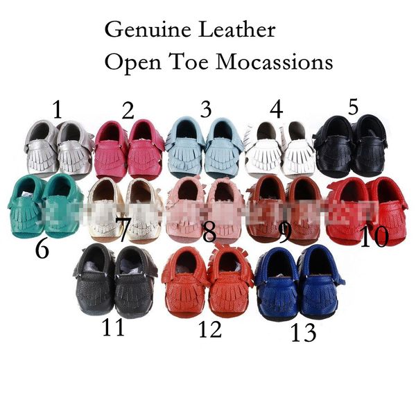 13 color baby infant soft leather 2 layers fringe shoes genuine leather open toe mocassions sandals baby tassels boot booties
13 color baby infant soft leather 2 layers fringe shoes genuine leather open toe mocassions sandals baby tassels boot booties