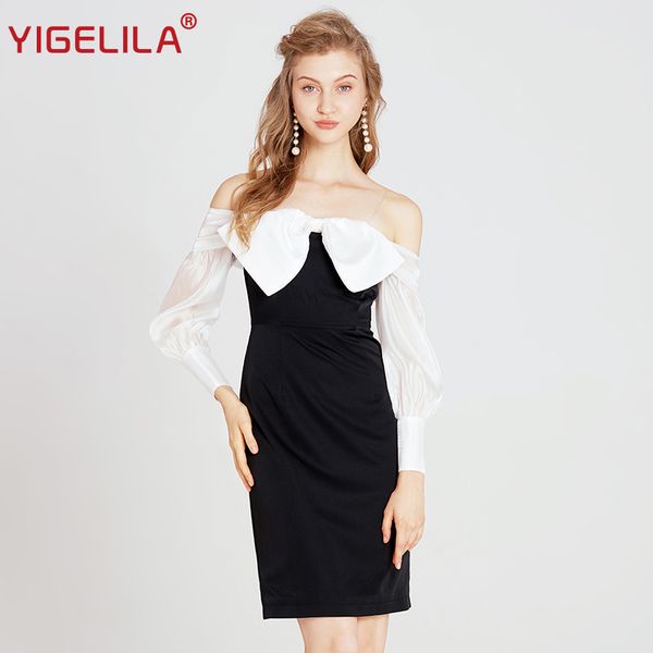 spring skirt annual party banquet off- shoulder women designer dresses boat neck white evening dress halter long backless dress with bow, White;black
spring skirt annual party banquet off- shoulder women designer dresses boat neck white evening dress halter long backless dress with bow, White;black