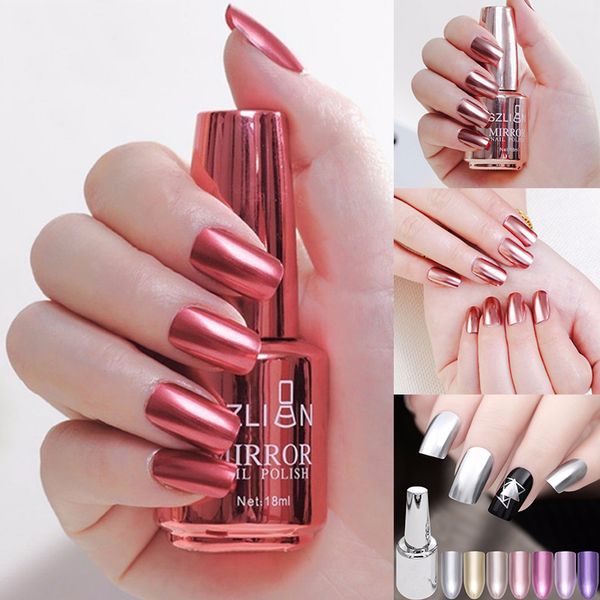 8/18ml fashion mirror effect metallic nail polish purple rose gold silver chrome nail art varnish for nails manicure lacquer
8/18ml fashion mirror effect metallic nail polish purple rose gold silver chrome nail art varnish for nails manicure lacquer